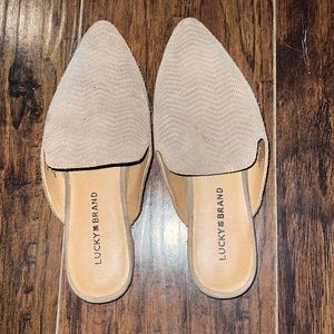 Lucky Brand Leather Slide Sandal Size 7